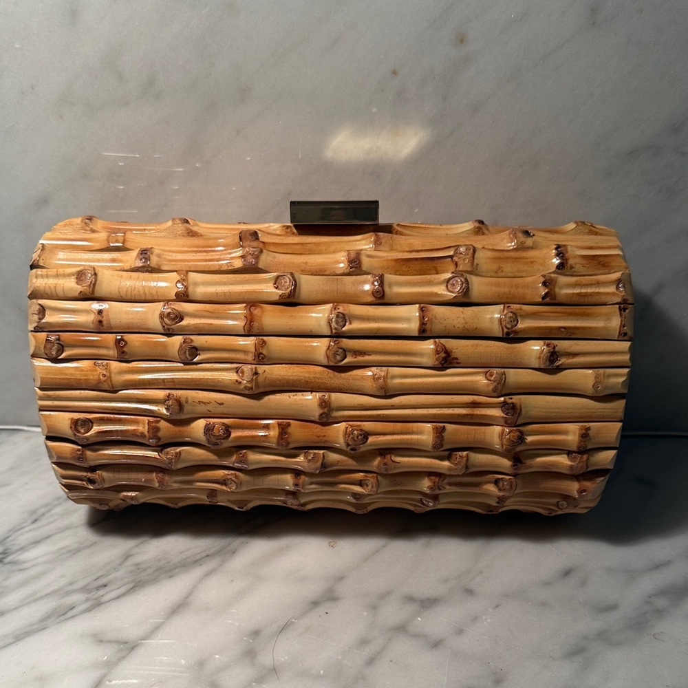 Talbots Bamboo-Style Chain Shoulder Clutch - Picture 3 of 9